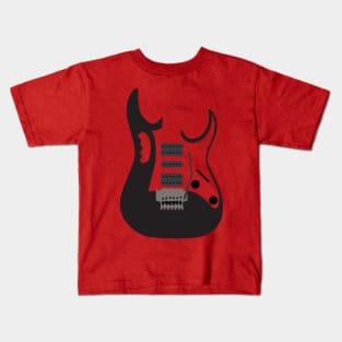 Black Guitar Kids T-Shirt